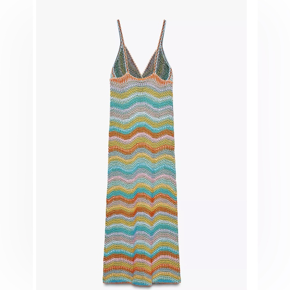 Zara Crochet Knit Maxi Dress